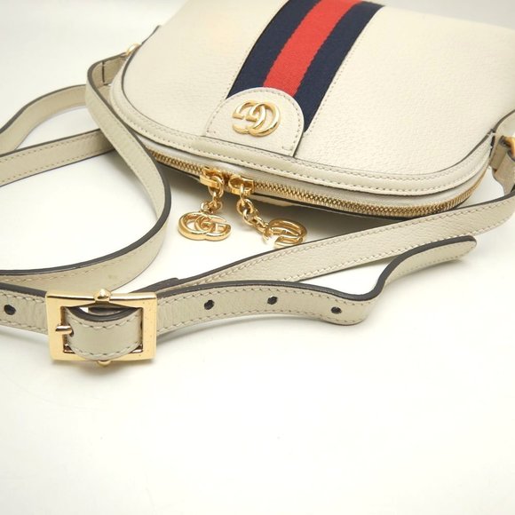 Gucci Ophidia Shoulder Bag Leather White - Picture 3 of 8